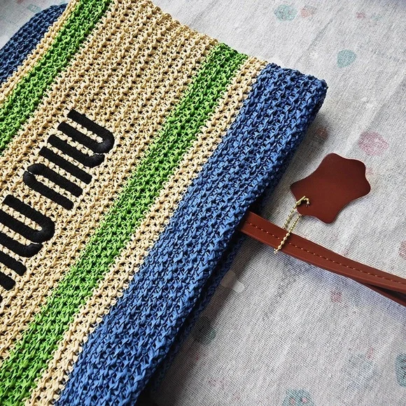 Miu Miu Embroidered Letter Logo Tote Bag - Picture 9 of 9